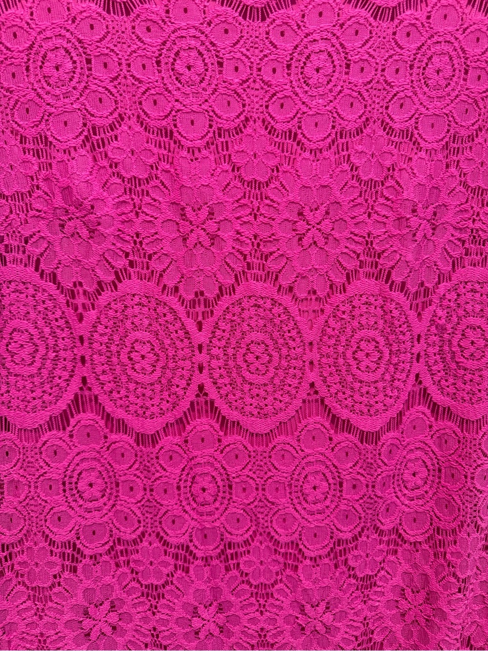 Laundry Shelli Segal Fuchsia Lace Sheath Mini Dress 6 Y2K Romantic Cocktail - Picture 4 of 9